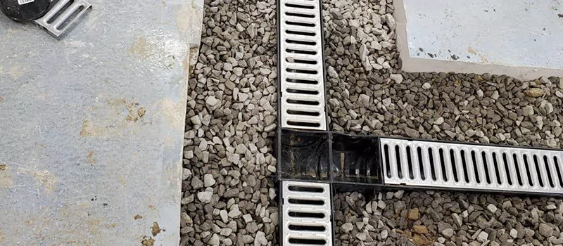 Storm Water Trench Drain Repair in Davenport, Toronto